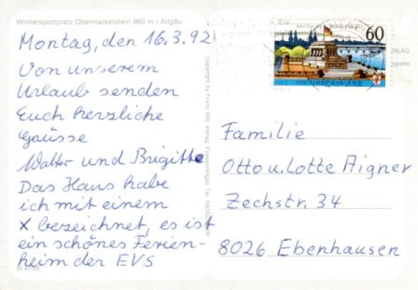 Obermaiselstein - D 1992 95 005 ●